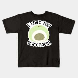 I love you very mochi (Green) Kids T-Shirt